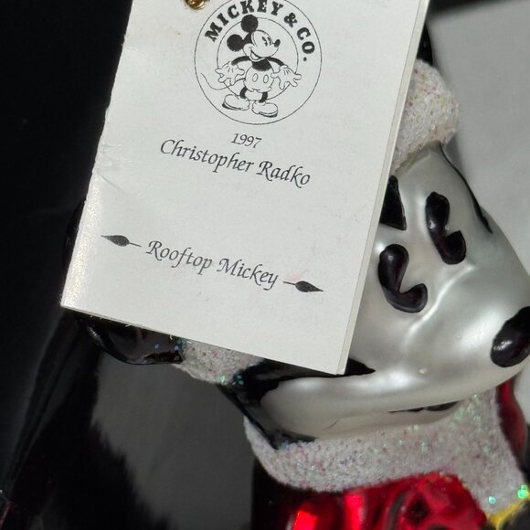 Christopher Radko 1997 Disney Rooftop Mickey Ornament 97-DIS-32 Vintage - Picture 7 of 11